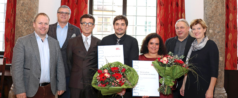 Preis der Stadt Innsbruck für zwei Biolog:innen der Medizin Uni Innsbruck