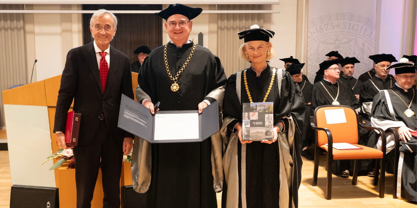 Rektor Wolfgang Fleischhacker erhielt Ehrensenatorenwürde
