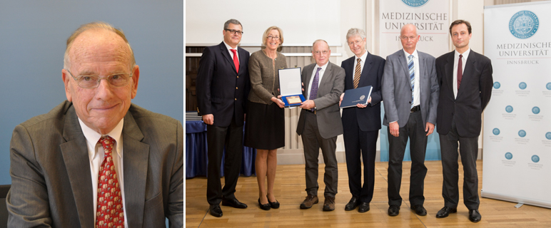 Pionier der modernen Krebstherapie erhält „Ilse und Helmut Wachter-Preis“ an der Medizinischen Universität Innsbruck